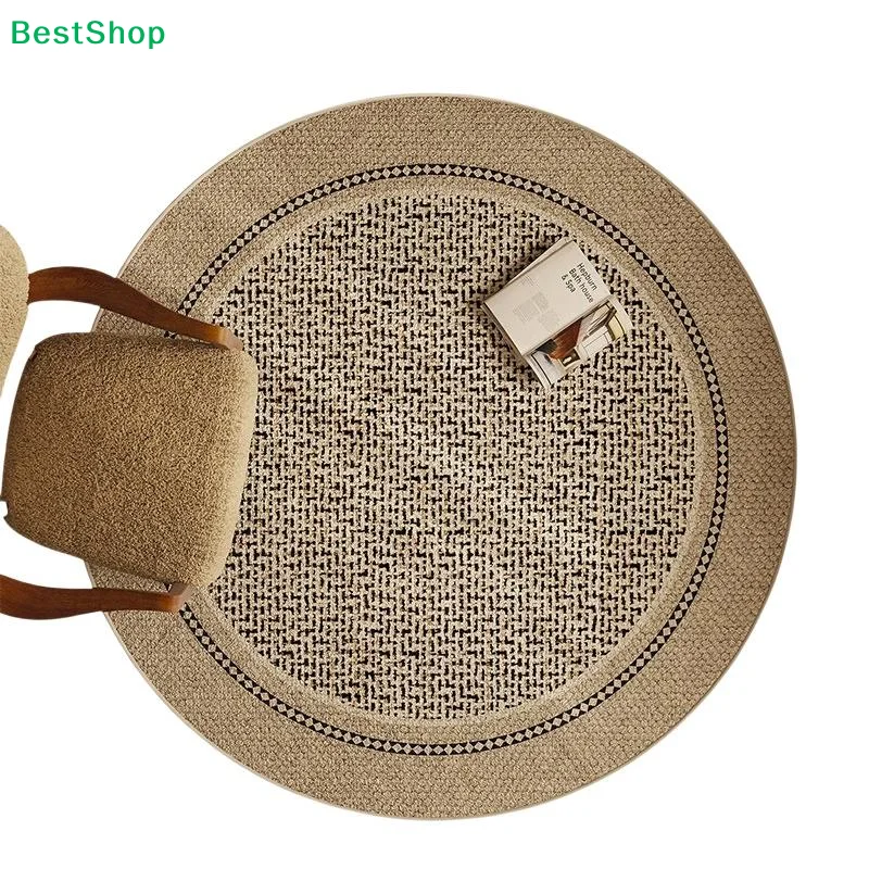 Round Rug Non-Slip Soft For Living Room Bedroom Bedside Coffee Table Sofa Modern Home Decor Durable And Slip-Resistant