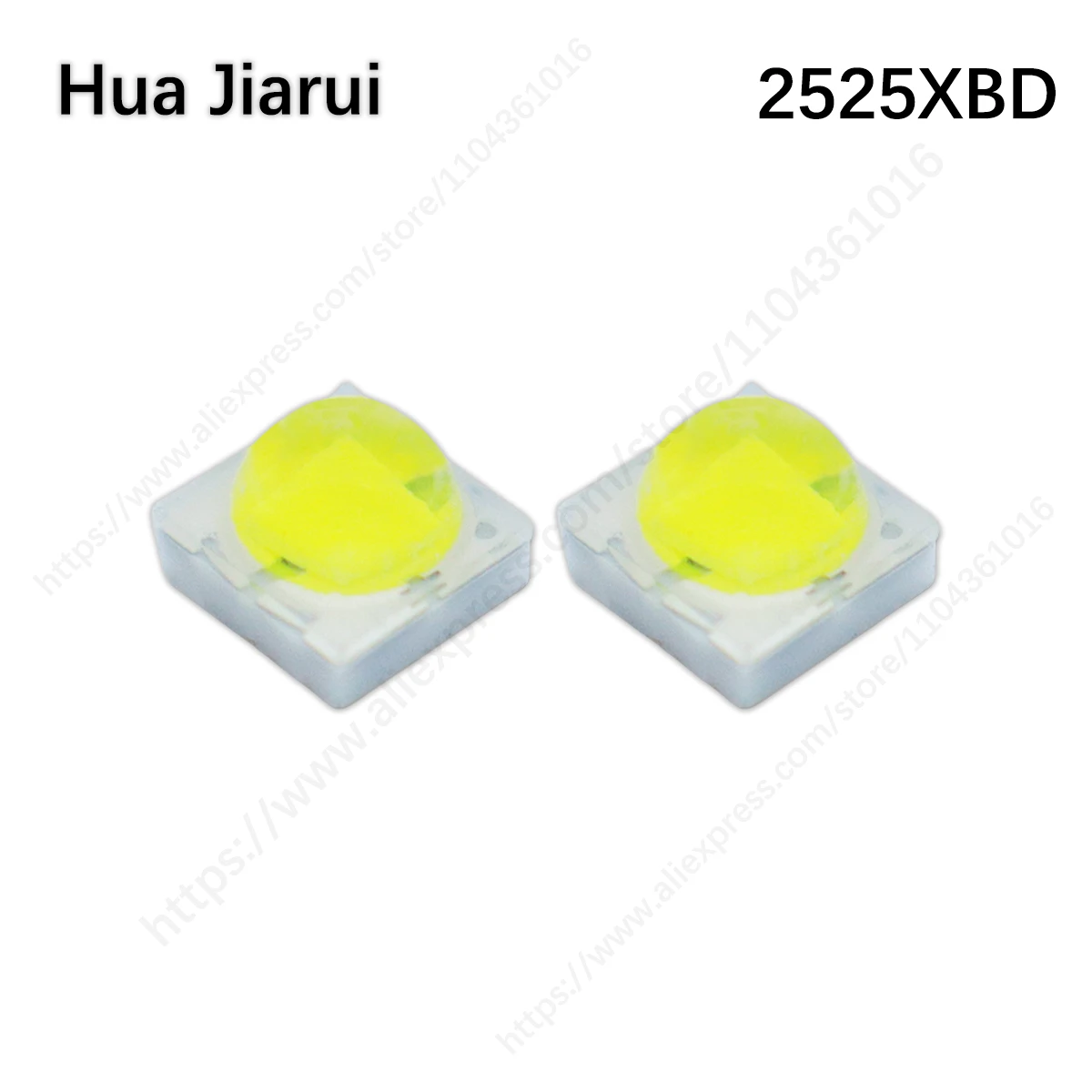 

2525XBD Eutectic SMD LED 1-3W, Warm White/Lemon Yellow/Red Light Beads, for Home Lighting Car Decoration Signage Advertising