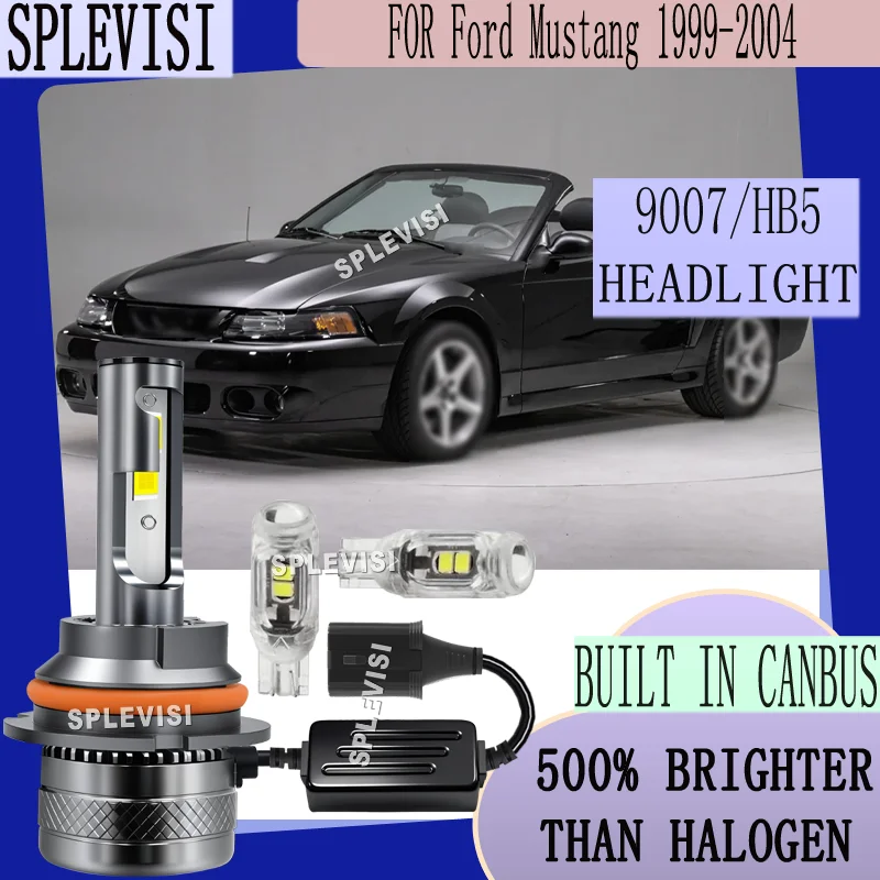 

6000K Waterproof & Shockproof Enhance Your View of the Road Ahead Led Headlight For Ford Mustang 1999 2000 2001 2002 2003 2004