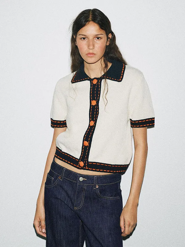 Kardigan Rajut Manis ort Sve Musim Gugur 2025 Mode Wanita Baru Detail Kancing Mantel Neline Lembut Nyaman Bernapas