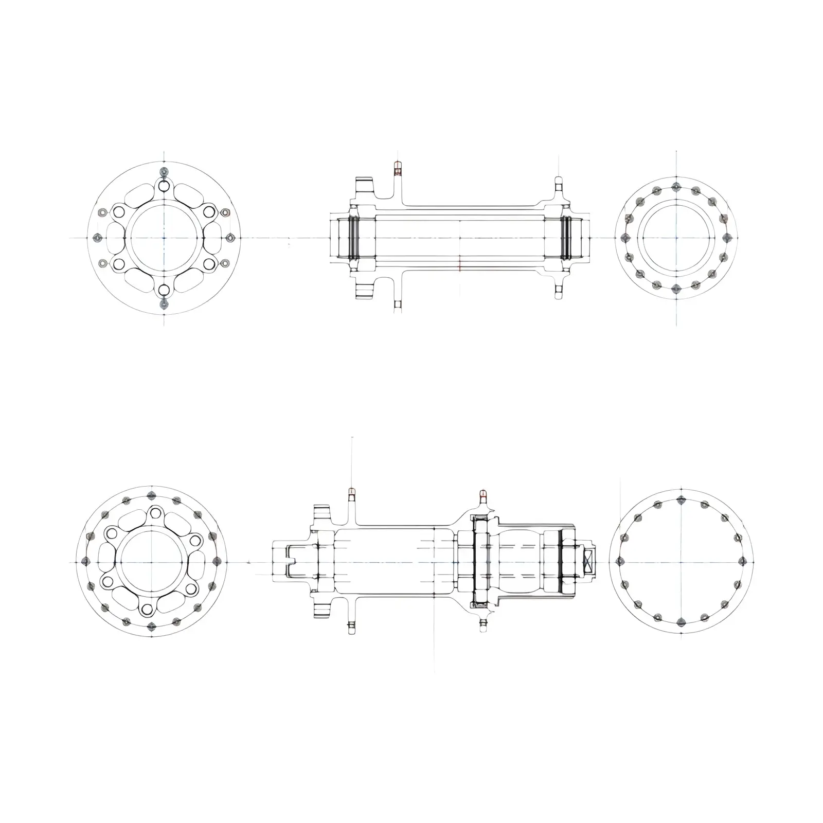 Tanke 120 clique hub 6 rolamento mtb mountain bike hub dianteiro traseiro 28 32 36 furos qr através do eixo troca freio a disco cubos de bicicleta hg