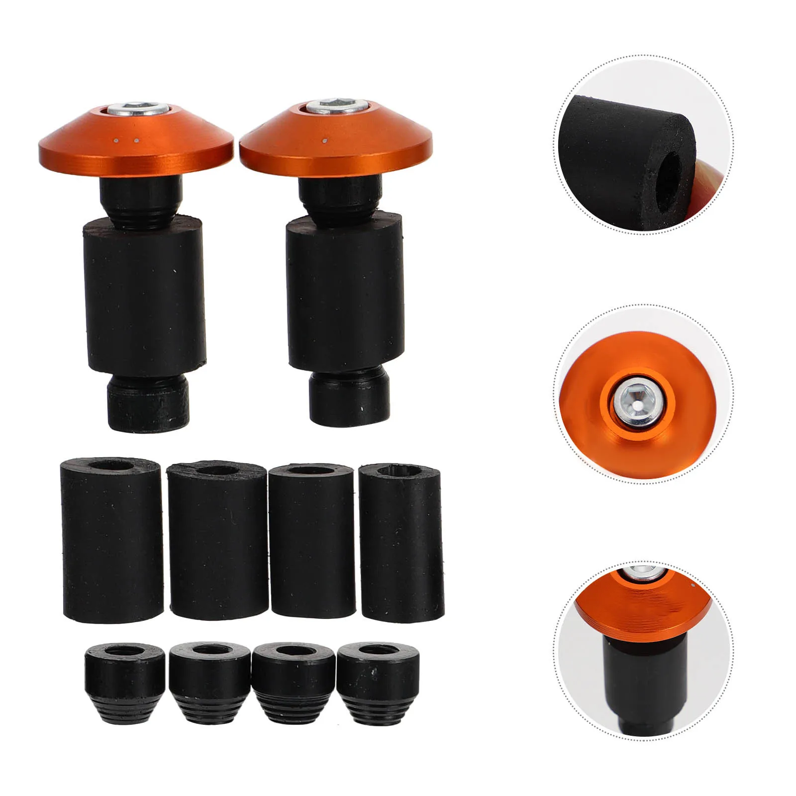 

2Pcs Motorbike Handlebar Balanced Plug Durable Aluminum Craftsmanship Elegant Design Motorcycle Grip Handlebar Plug Motorbike