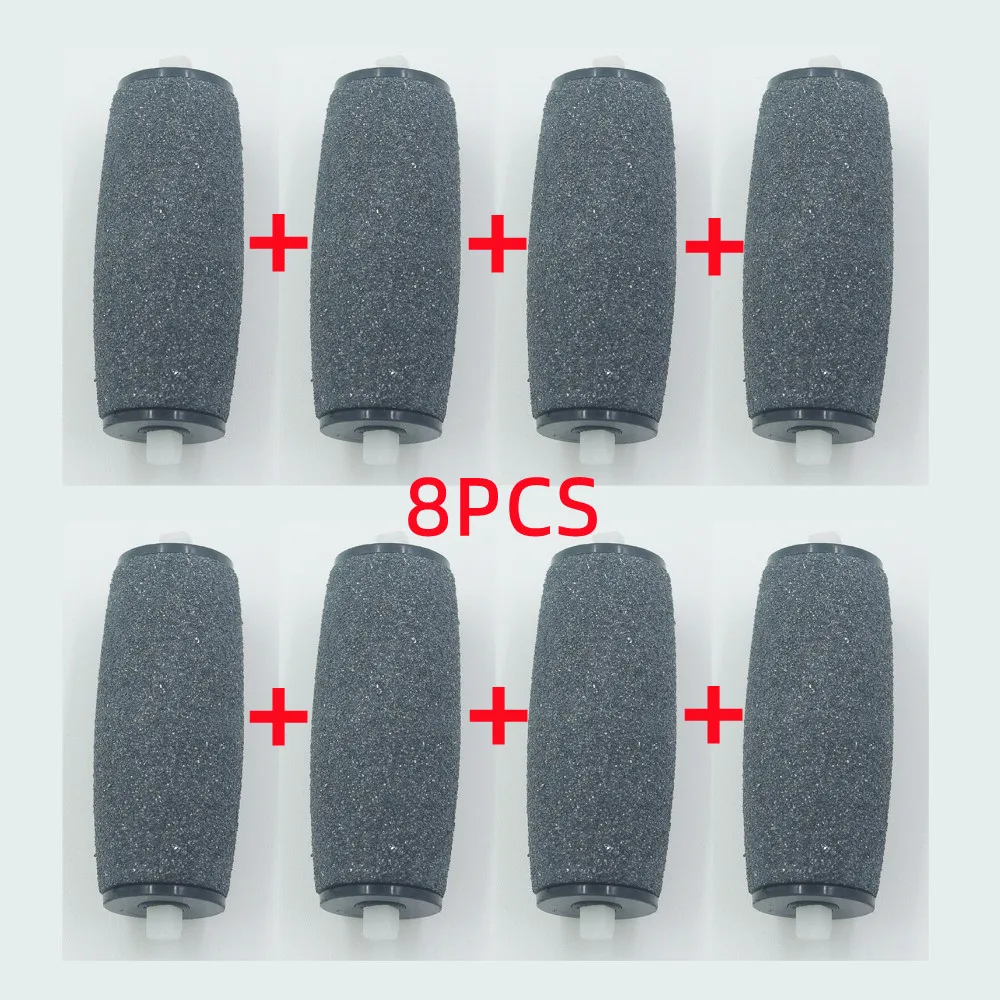 8pcs Replacement Roller Heads for S choll Velvet Smooth Amope Express Pedi Skin Remover Foot Care Foot Top Quality Free shipping