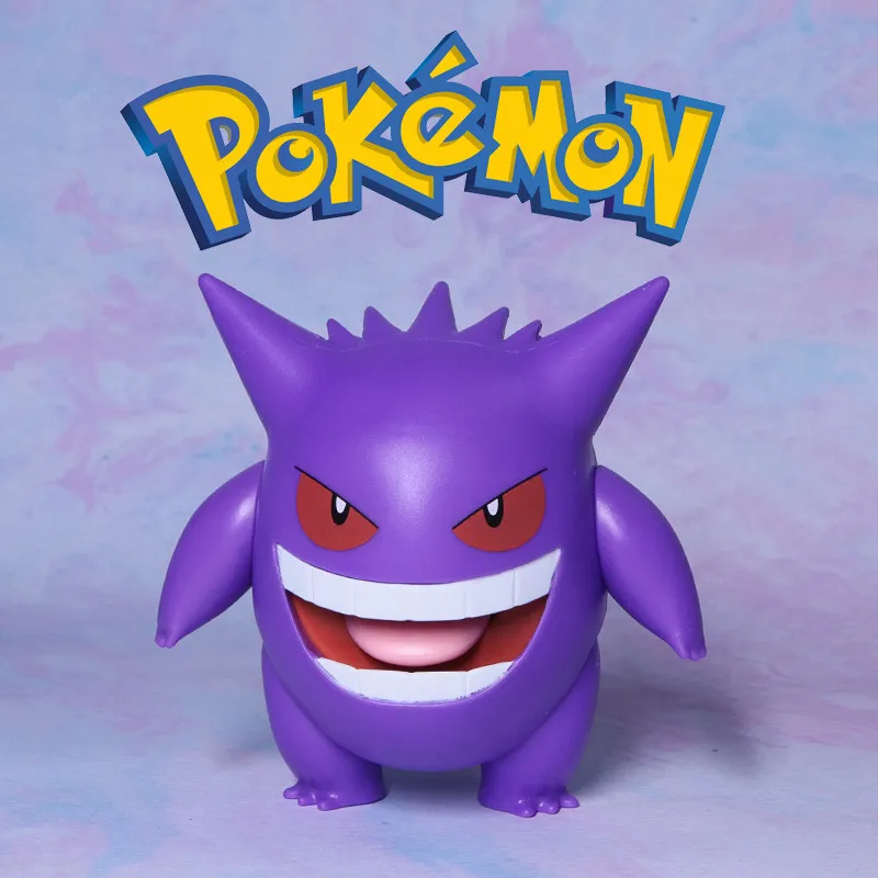 Official WCT Large Gengar Tongue Out Ash Figure Model Pokémon Collectible Gift Toy