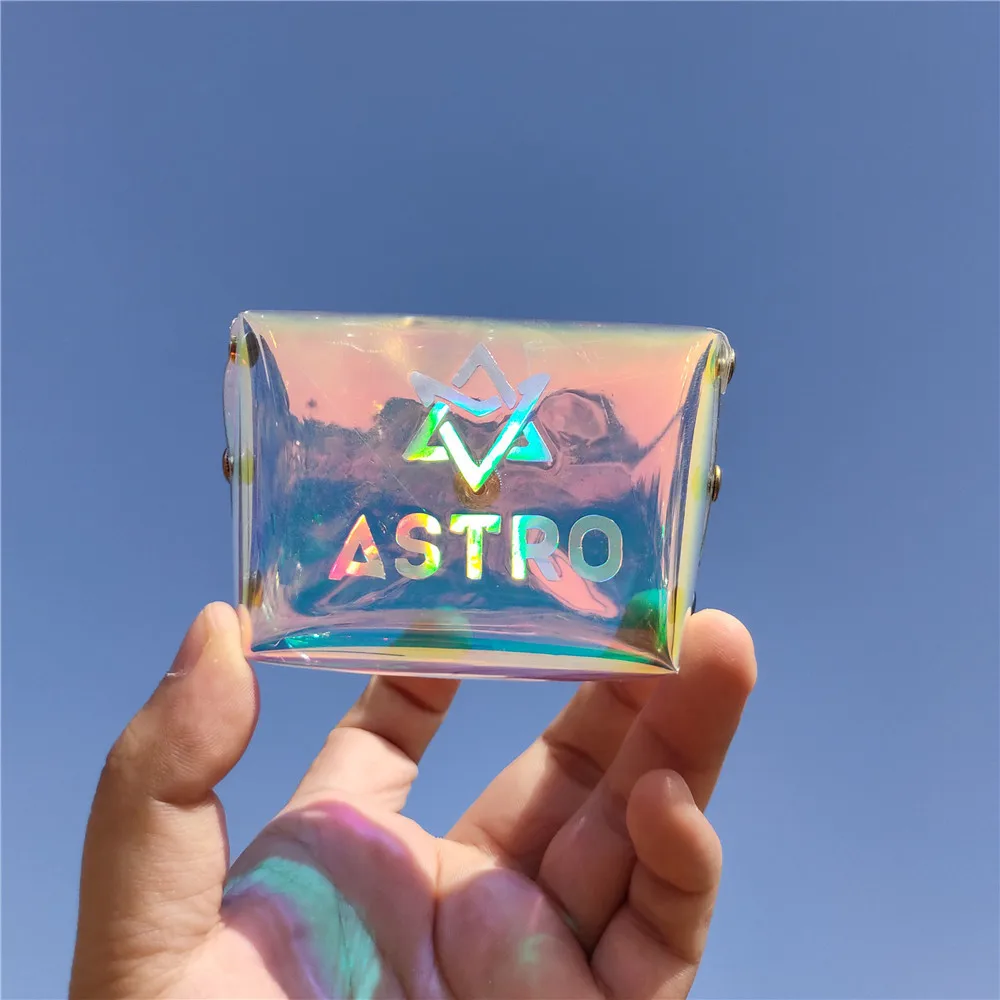 ASTRO Fantasy Seven Color Pen Bag Zip Bag Personality Laser Zero Wallet  LEEWOO Utility Wallets Purse DAY6 Fans Gifts Collectble