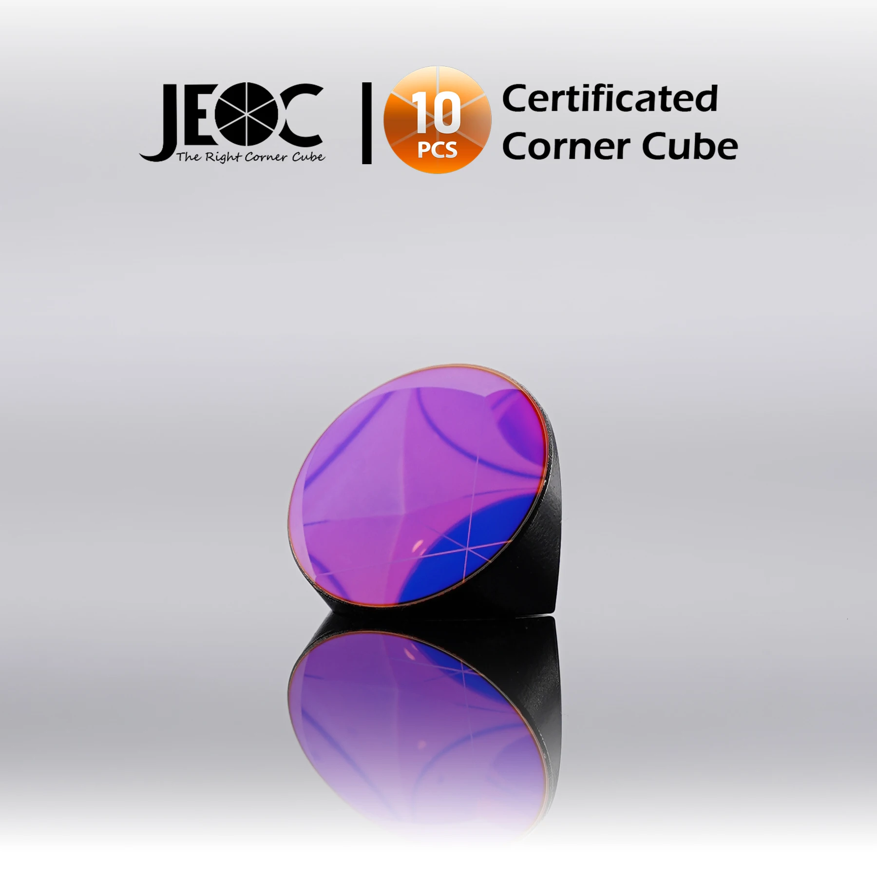 10pcs JEOC Certificated Corner Cube, 25.4mm (1