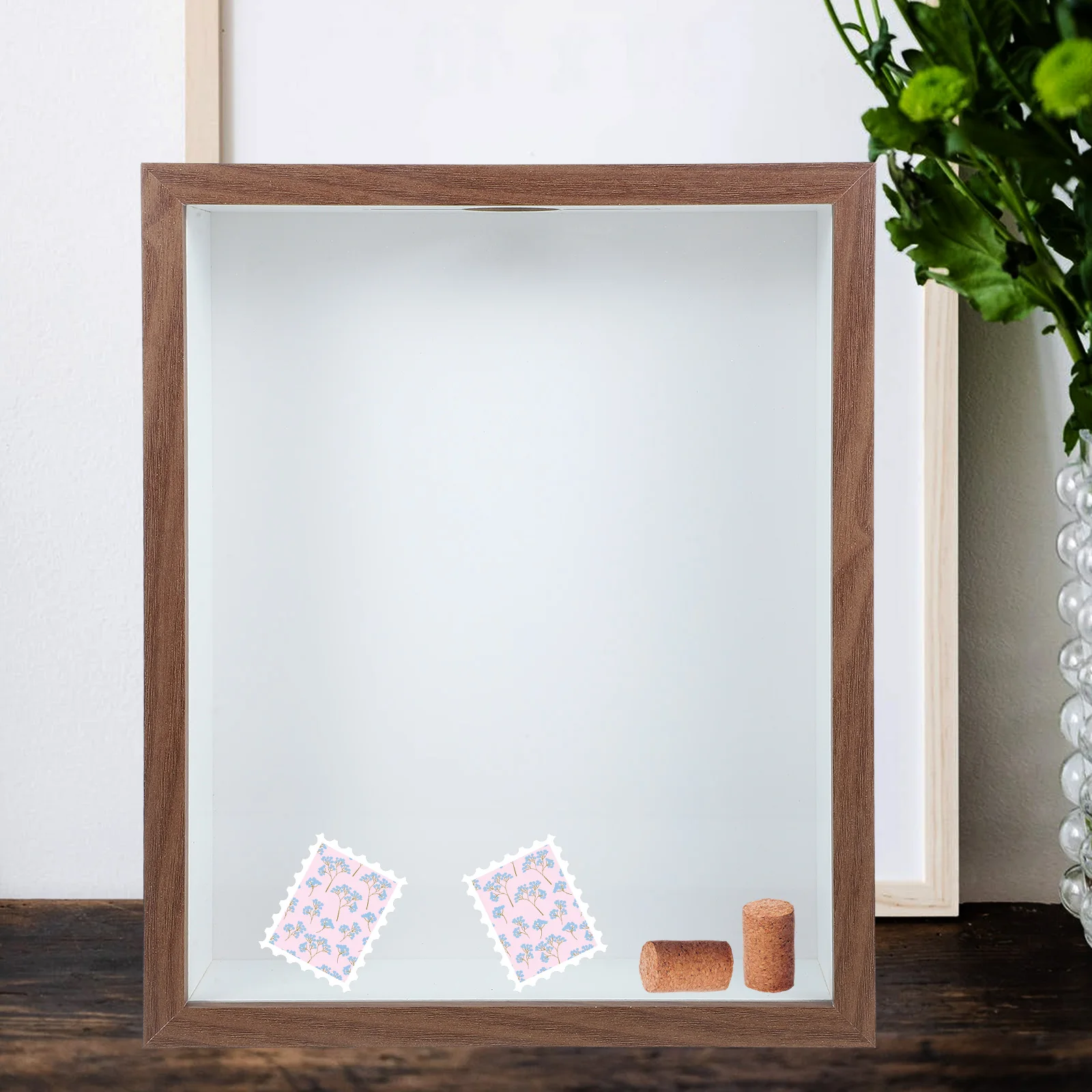 

1pcs Bottle Stopper Collection Box Decorative Case for Corks Travel Tickets Storage Display Lightweight Compact Recipe Card