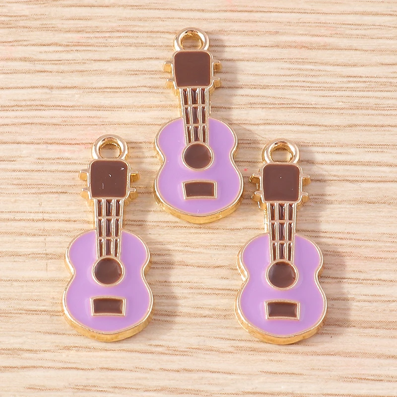 10pcs Purple Color Cute Enamel Animal Owl Cat Bird Charms Pendants for Making DIY Earrings Necklaces Bracelets Jewelry Findings