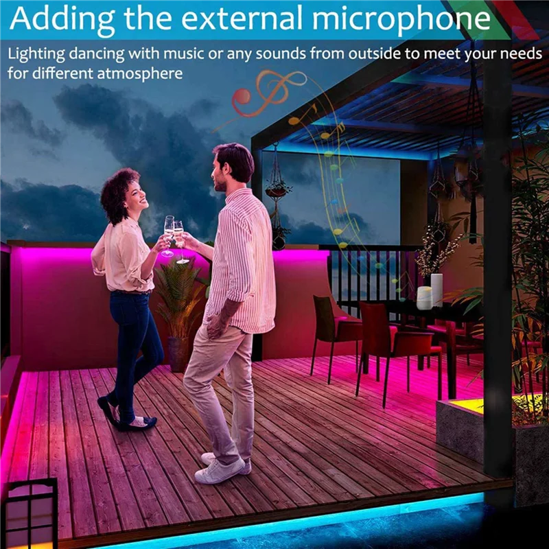 A36T-2X واي فاي الذكية RGB وحدة تحكم بالموسيقى لشريط LED الضوء + جهاز التحكم عن بعد بالأشعة تحت الحمراء 24 مفاتيح لاسلكية لأضواء الشريط الملون