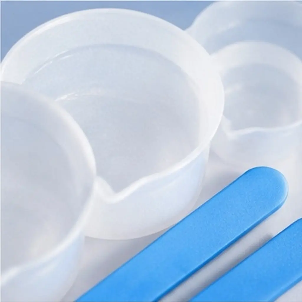 1Set Thick Silicone Measuring Cup DIY Crystal Epoxy Dispensing Cup for Resin Art Pigment Mixing Epoxy Resin Supplies