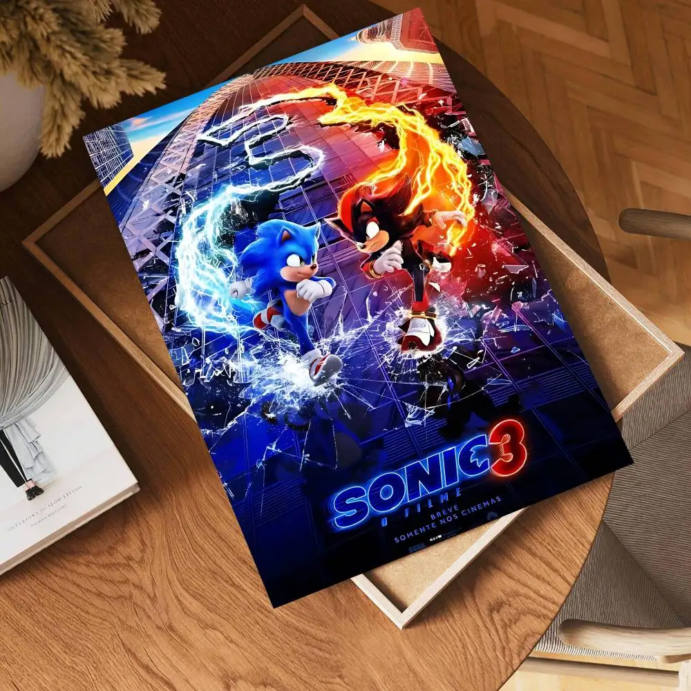 الفيلم الشعبي S-SonicS أنيمي الفيلم لزجة الملصقات خمر غرفة بار مقهى ديكور الشمال ديكور المنزل