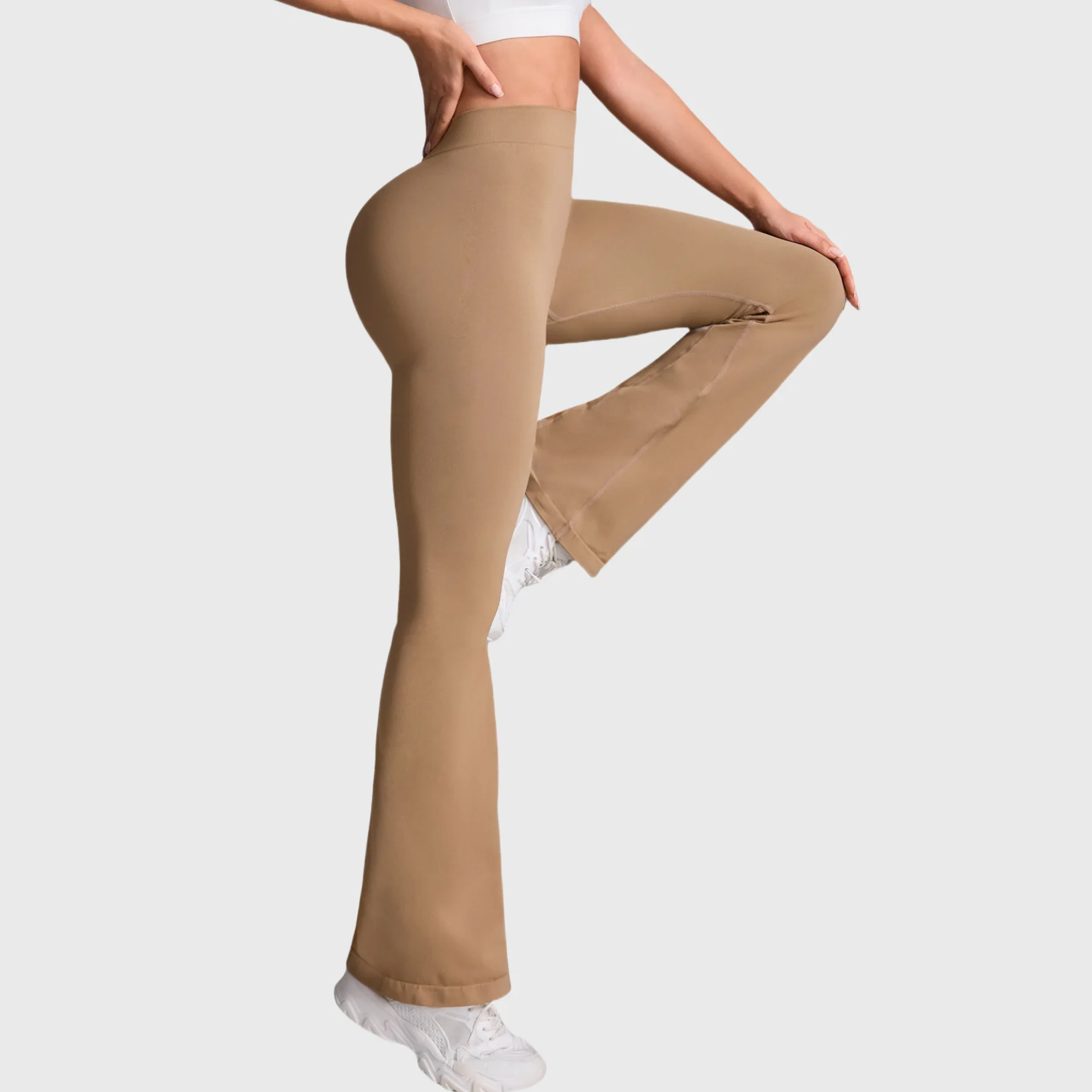 Leggings svasati da donna con retro a V Pantaloni da allenamento fitness da palestra Pantaloni da yoga Scrunch Allenamento sportivo Collant per il sollevamento del sedere Abbigliamento sportivo