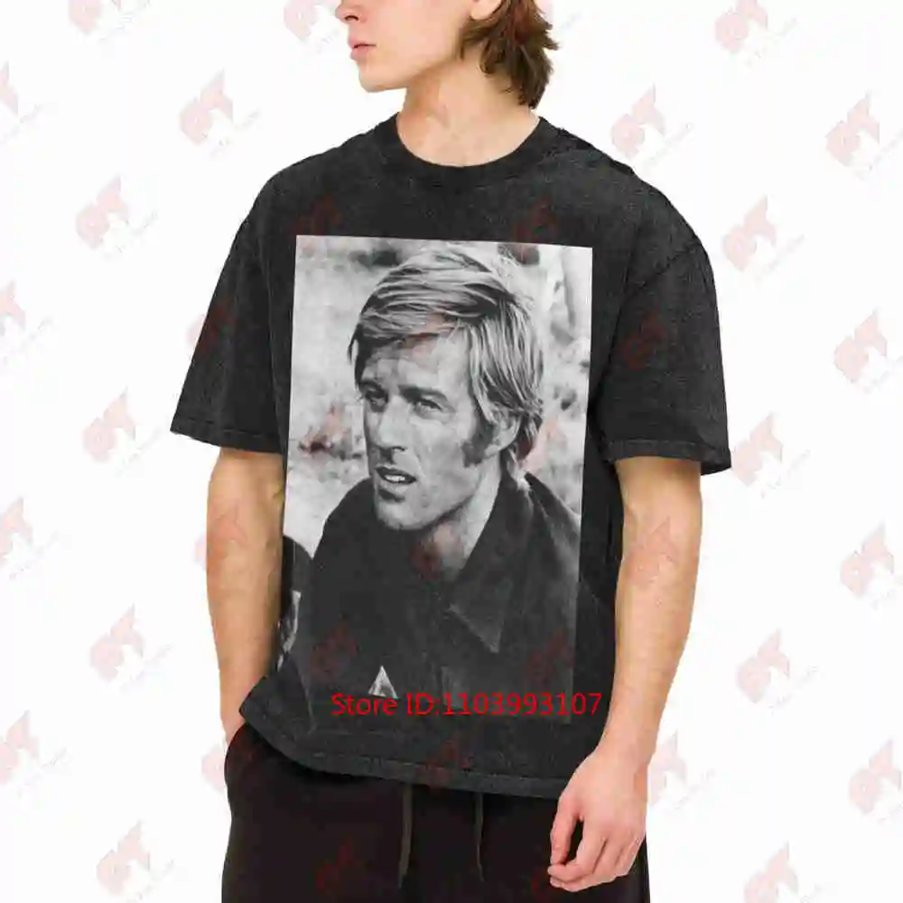 Robert Redford RIP Vintage Washed Tee Pure Cotton T-Shirt