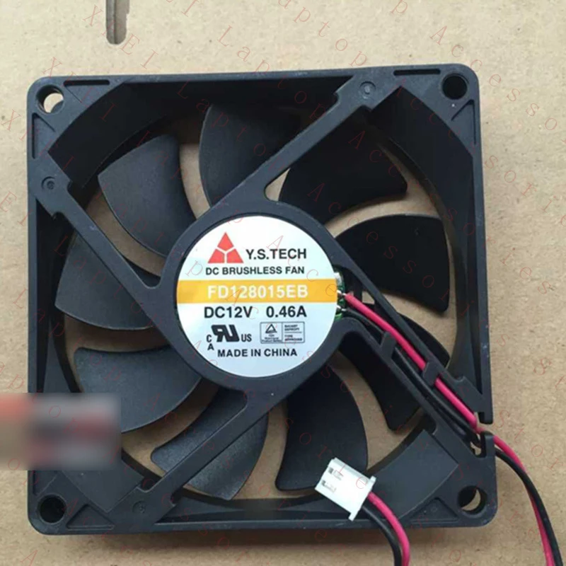 

F 1 шт. Новый вентилятор Y.S.TECH FD128015EB 12V 0.46A с двумя проводами и двойным шарикоподшипником # QW