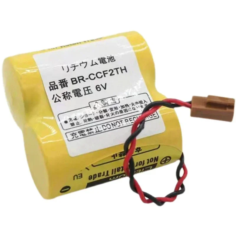 For CNC Machine Tools PLC FANUC Systems  BR-CCF2TH Lithium Batteries with W/2P Plug 6V 5000mah