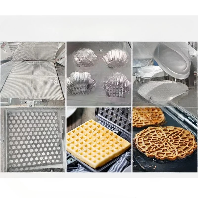 HNOC Industrial Stroopwafel Maker Wafer Roll Sugar Biscuit Machine Crispy Ice Cream Cone Make Machine