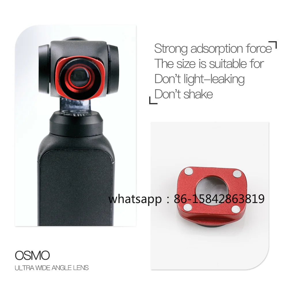 A52T Ultra Wide-Angle Lens for Osmo Pocket, Professional Hd Magnetic Structure Lens for Osmo Pocket Accessories