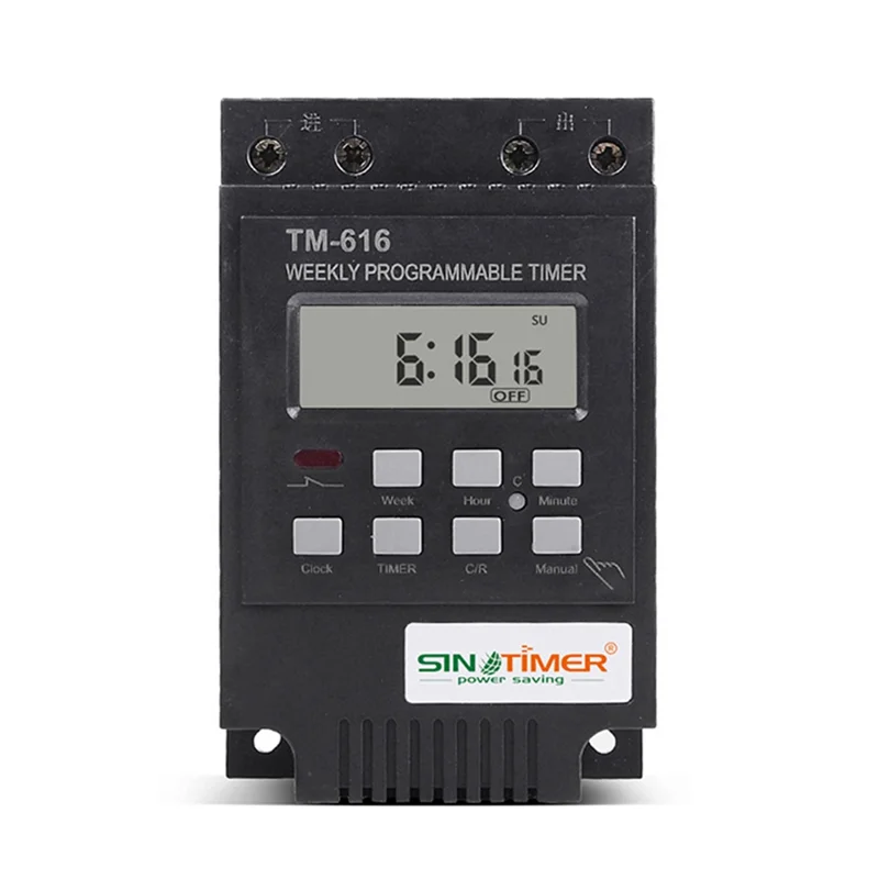 

SINOTIMER TM616B-4 Time Control Switch Intelligent Switch Timer Street Light Power Timing Switch 30A