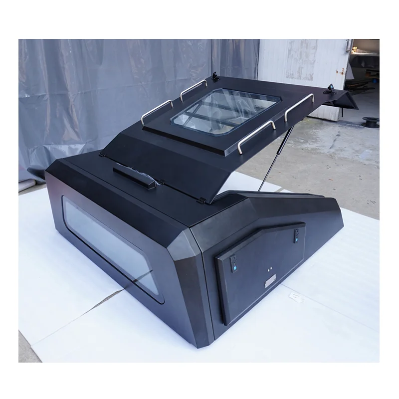 

For4x4 Offroad Accessories Hot Sale Steel Hardtop Topper Canopy Storage Box Slanted Cover with Window for jeep Gladiator