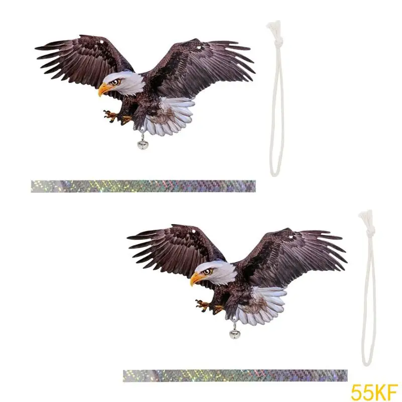 

55KF 2pcs ScareCrow Owl Bird Doternerer