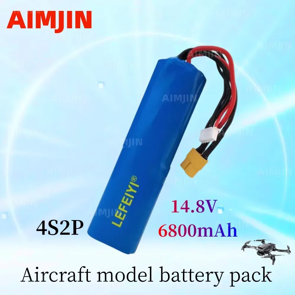 For New Li-ion Battery 14.8V 4S2P Large Capacity Drone Rechargeable Lpega Various Remote Controlled Aircraft Drone Quadcopter