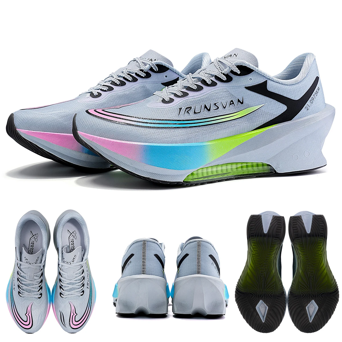 IRUNSVAN Airflow Capsule Sports Shoes Marathon Boardless Training Exclusive Running Shoes for Men and Women 166
