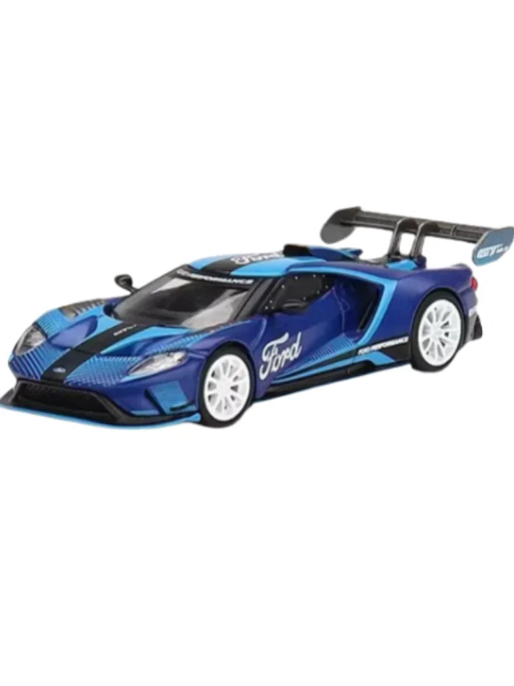 ] масштаб 1:64 Ford GT MK II Performance, модель легкосплавного автомобиля для мальчиков, коллекция игрушек, декоративные демонстрационные детали для детских подарков.