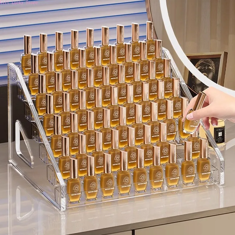 

3/4/5/6/7 Layers Acrylic Nail Polish Display Organizer UV Gel Shelf Quick Install Cosmetic Rack Jewelry Stand Manicure Storage