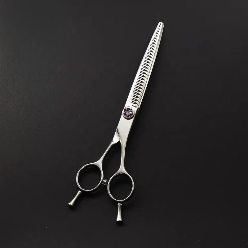 

Customized Hot Sell 7" VG10 Steel Pet Grooming Shears Professional Dog Hair Thinning Scissors for Pet Groomers
