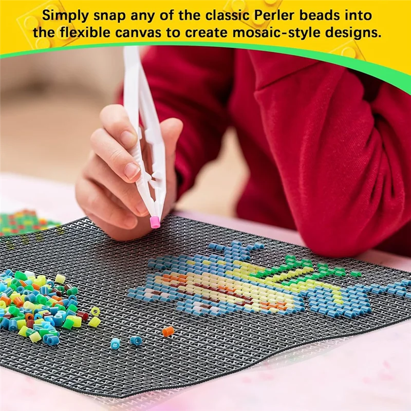 

Premium 4 Pcs Fuse Bead Boards Canvas For Bead Crafts Compatible With Perlersnappix Beads 12 Inch X 12 Inch Fuse Beads Pegboards