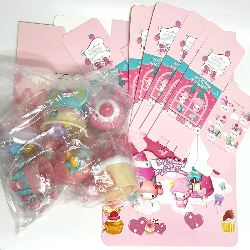 Caja ciega de dibujos animados, melodía, personajes de dibujos animados, muñecas, Fans, regalo de cumpleaños de Navidad para niños, figura de juguete, regalo de cumpleaños para niña Kawaii