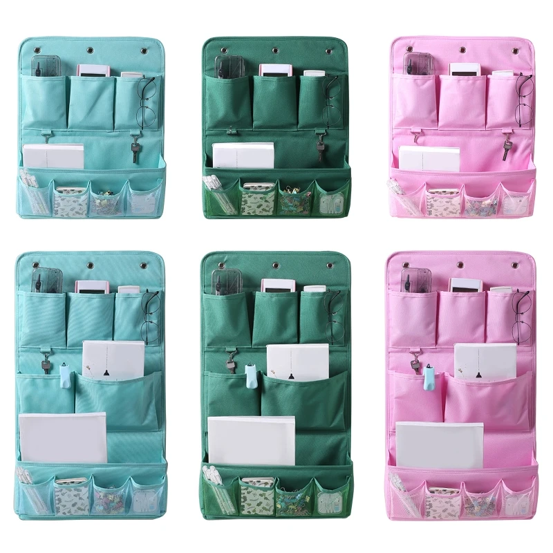 

Wall Mounted Storage Bag Oxford Cloth 2/3 Tier Container for Home Bedroom Dormitory Stationery Cosmetic