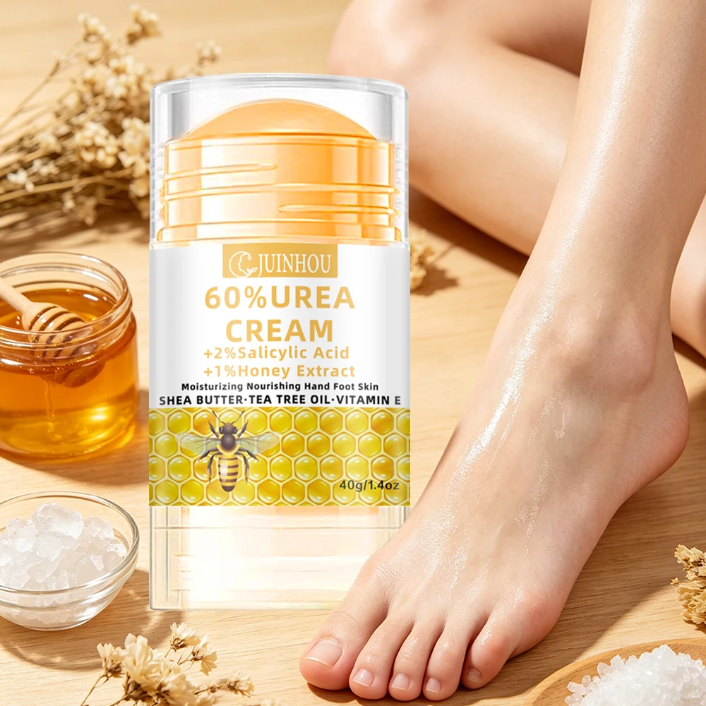 JUINHOU 40g Small and Portable Foot Cream Stick Urea Salicylic Acid Honey Moisturizing Dry Cracked Heel Repair Soften Rough Skin view 3