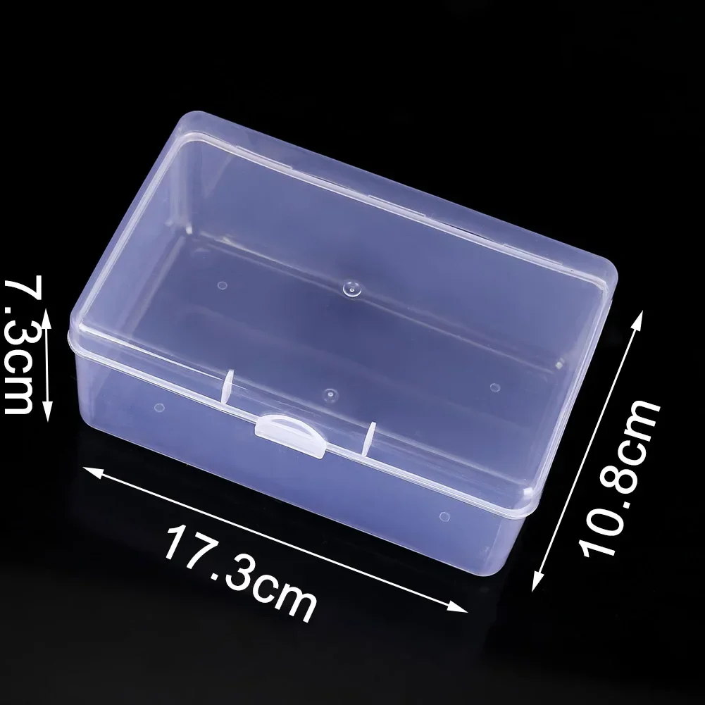 Transparent Plastic Storage Jewelry Box Container For Beads Earring Box For Jewelry  Cosmetics Puff Storage Box Case Container