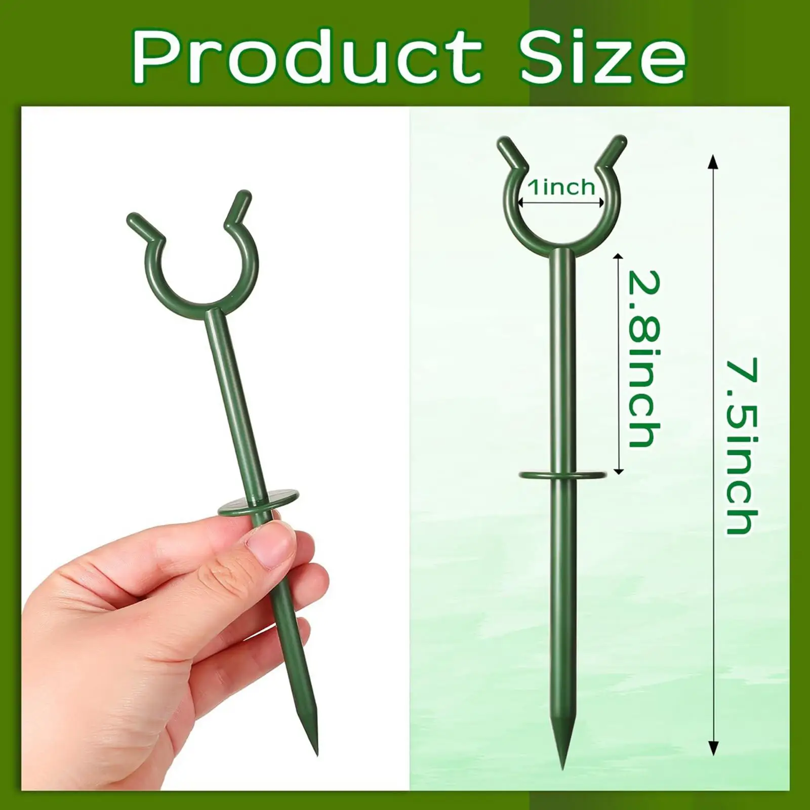 Sturdy Garden Hose Guide Spike Flexible Hose Support Plastic Hose Holder Replacement for Lawn and Yard