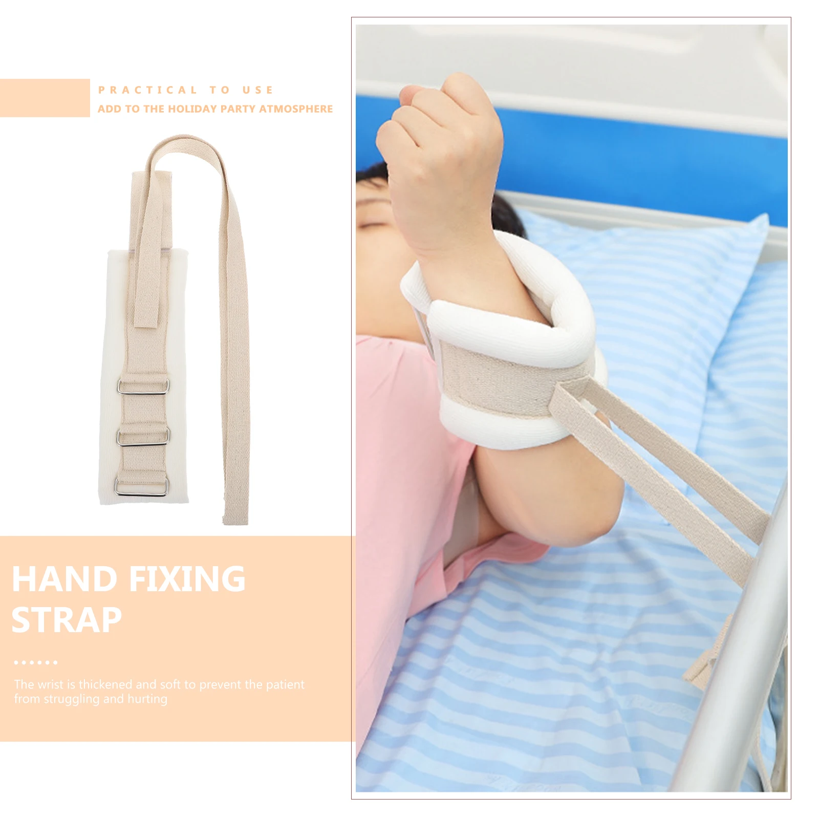 

Adjustable Sponge Belt Thick Soft Fixing Strap For Elderly Patients Hand Feet Medical Limbs Support Hospital