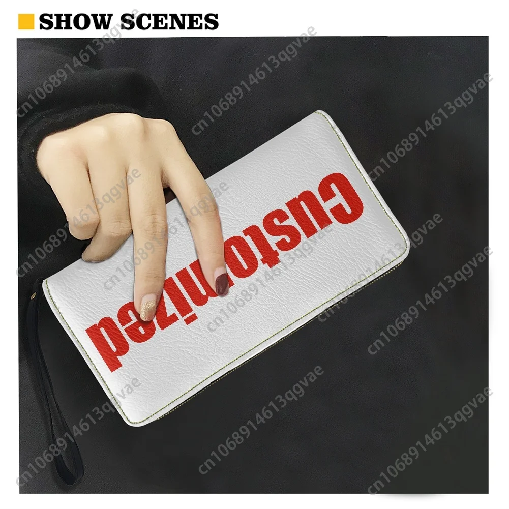 Support The Druze Logo Druze Star Custom Purse Mens Womens Teenagers Zipper Long Wallets Double Print  Portable Wallet Gift Bag