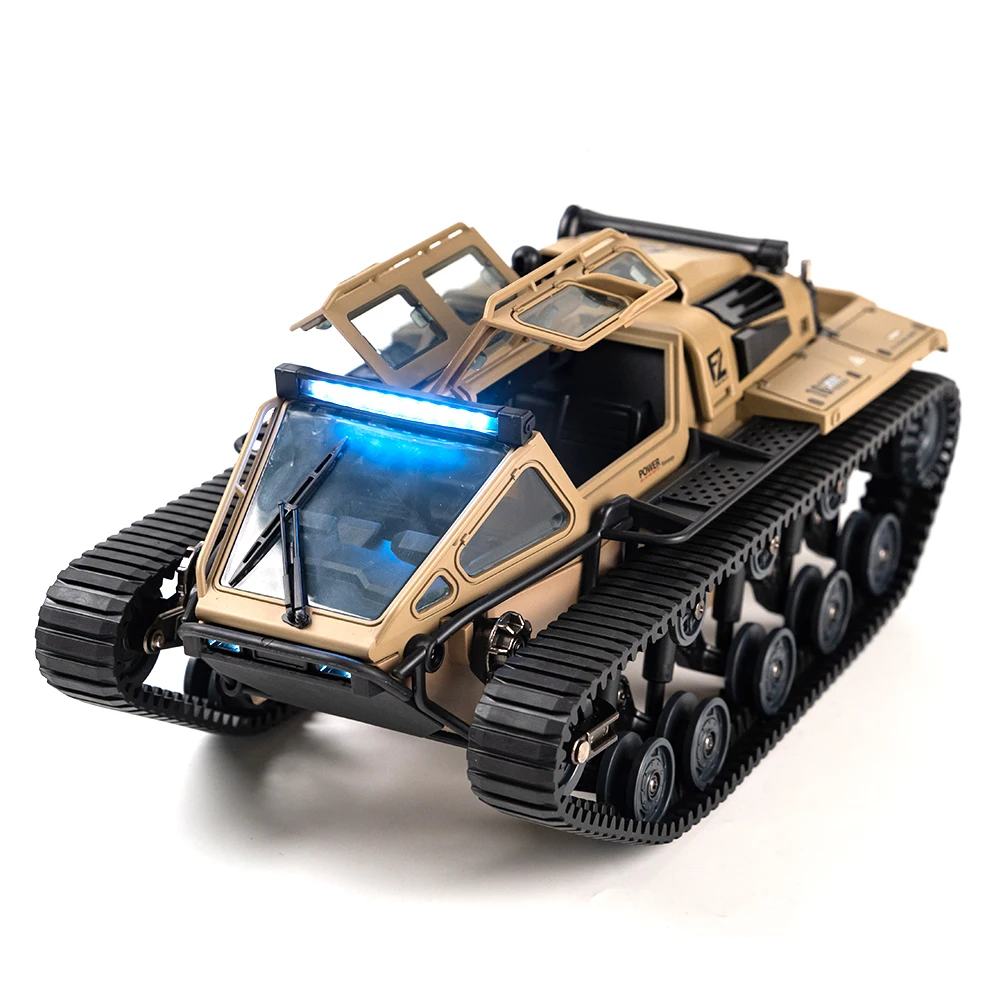 JJRC C8812 RTR 2.4G RC รถถังความเร็วสูง Drift Track Off-Road รถบรรทุก Full Proportional LED Light 360 °   หมุนโมเดลยานพาหนะ