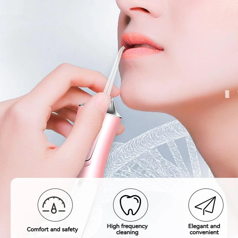 Portable Oral Irrigator Dental Water Flosser USB Rechargeable Water Jet Floss Tooth Pick Tip 220ml 3 Modes Teeth Cleaner