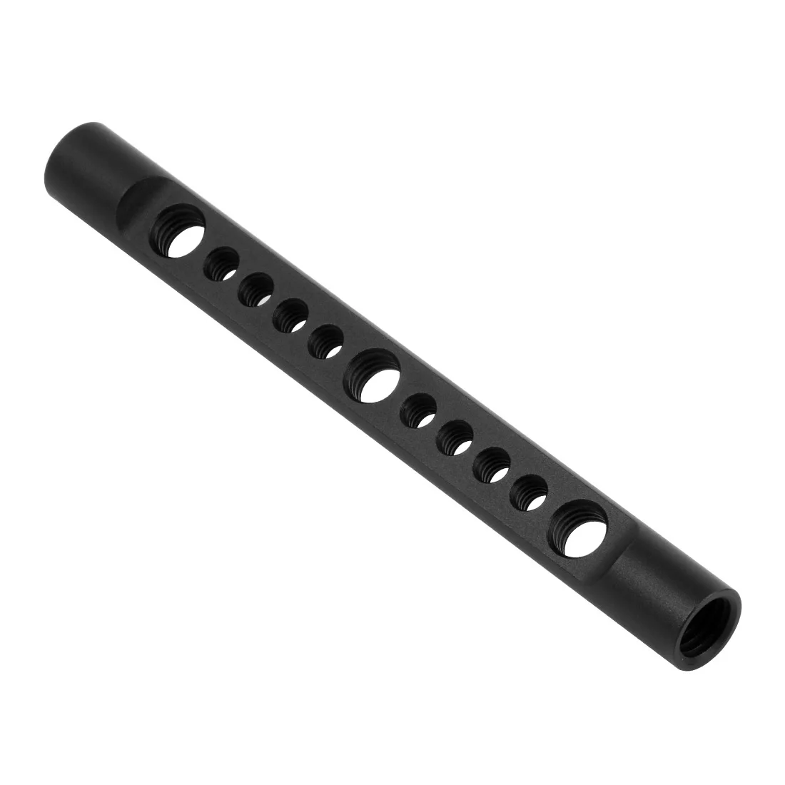 DSLR-Kamera Rig 15 mm Käsestangenhalterung 1/4 Zoll 3/8 Zoll Schraubenlöcher Schulterstangen System Schienenlicht Mikrofonhalter Magic Arm Ständerhalterung – Detail 4