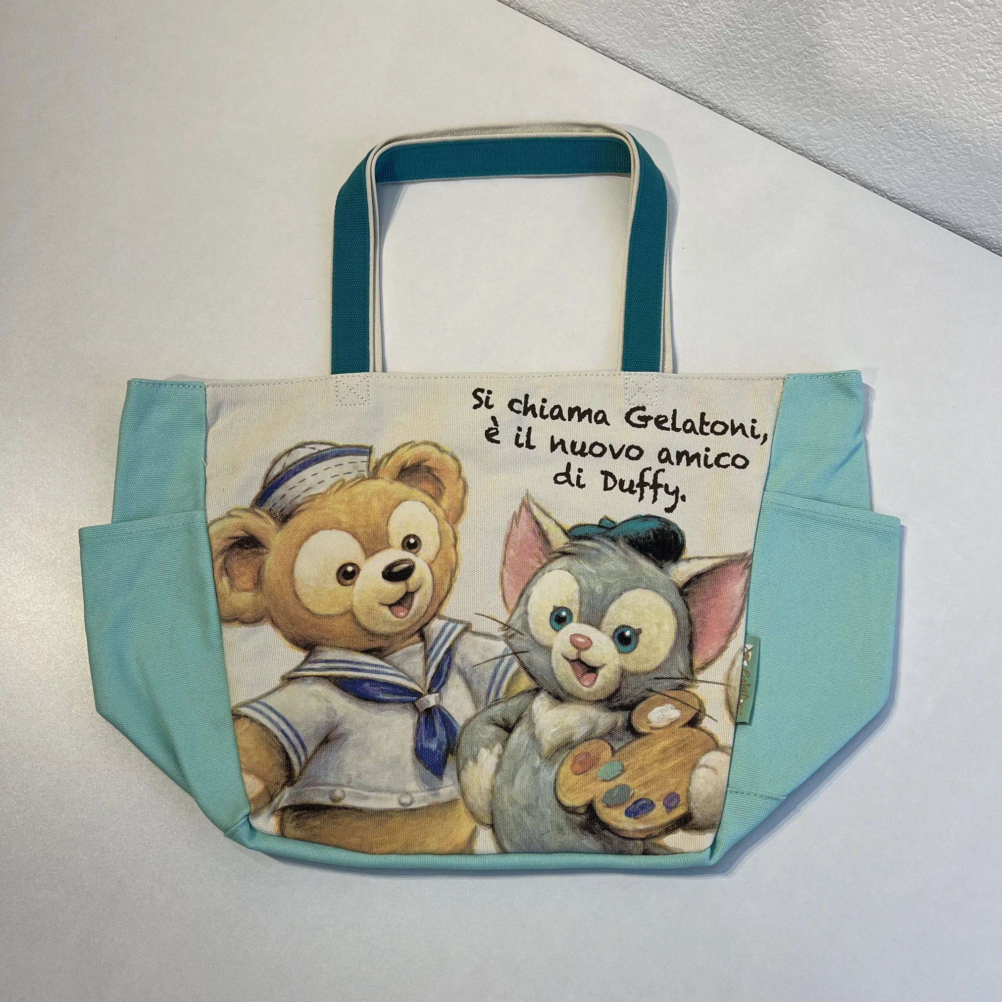 Tokyo Disney Duffy Bear StellaLou Canvas di alta qualità Borsa per la spesa di grande capacità Borsa a tracolla Mini borsa da ragazza