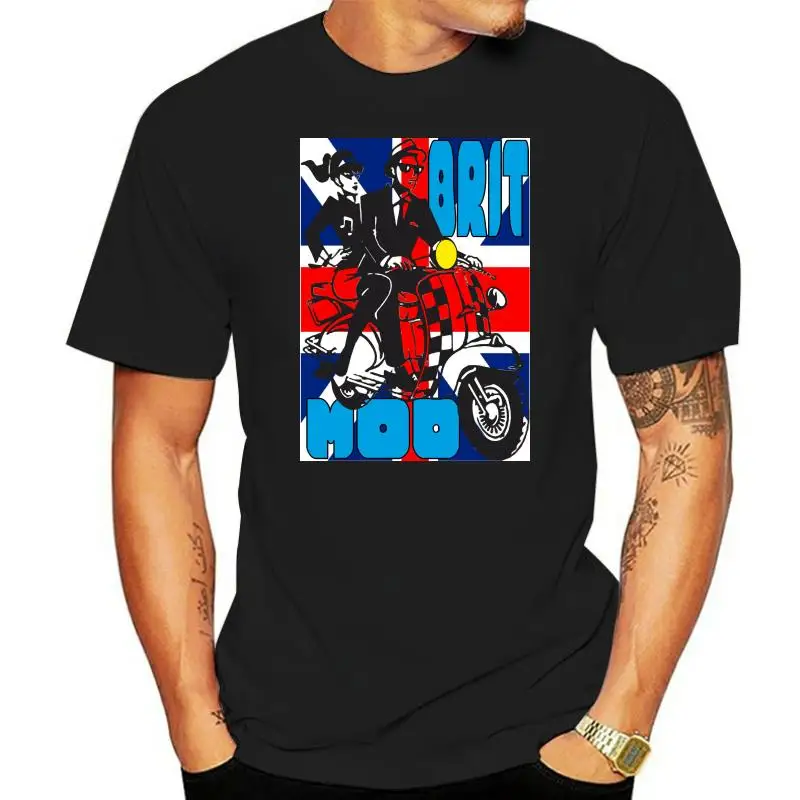 Britsh Mods Brit Mods Scooter Unisex Mens T Shirt Slogans Customized Tee Shirt