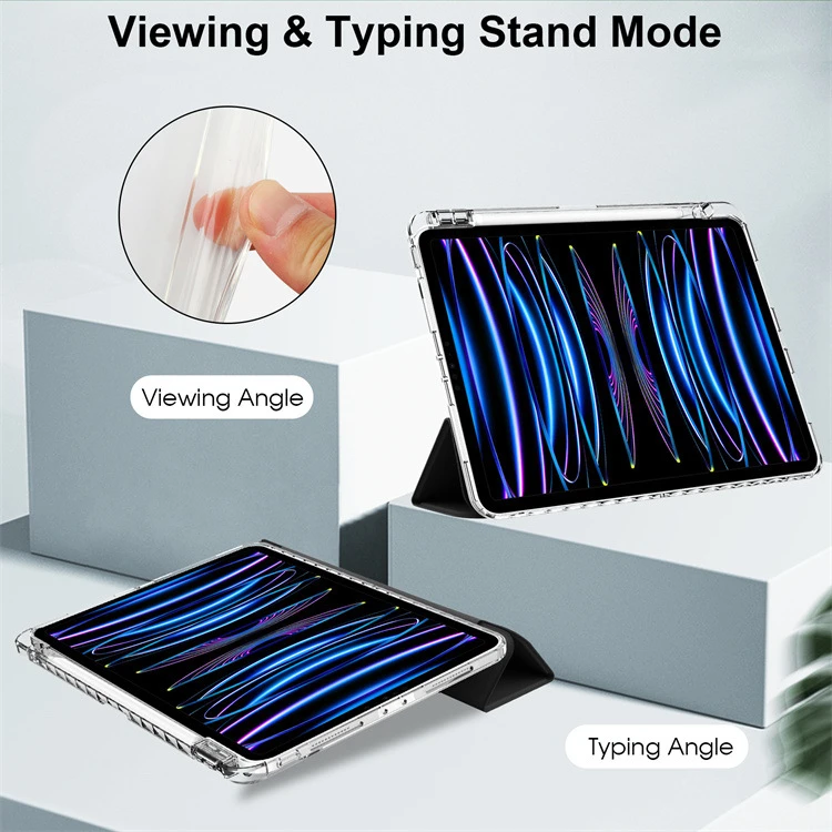 Für iPad Air 11 13 Pro 11 12.9 Mini 7 6 Hülle Acryl Dreifach Faltbarer Ständer Stoßfeste Tablet-Schutzhülle – Detail 3