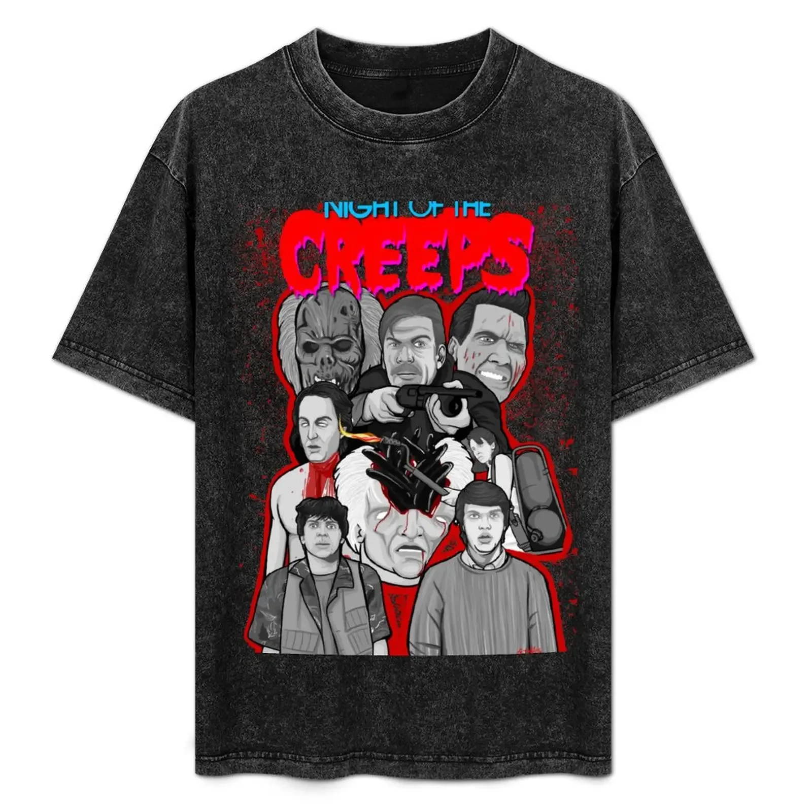 

night of the creeps collage T-Shirt man tshirt man t shirts for men casual man t shirt graphic t shirt luxury T-Shirt