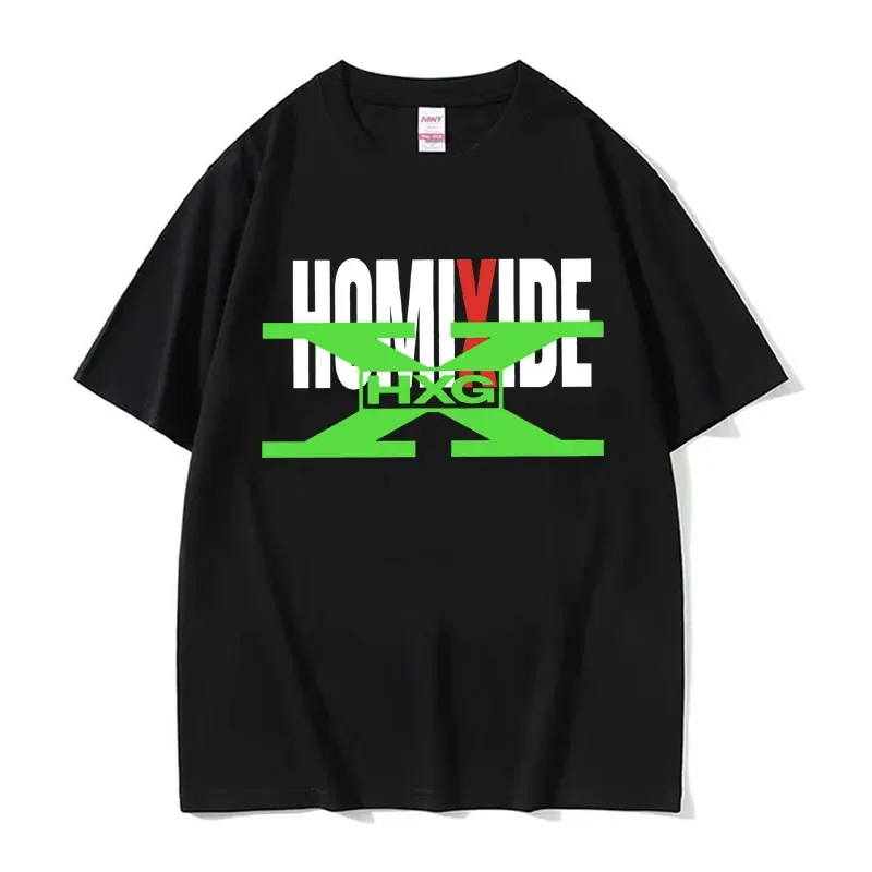 Homixide Gang Snot or Not HXG Logo Graphic T-shirt Men's Women Fashion Oversized T-shirts Casual 100% Cotton T Shirts Streetwear