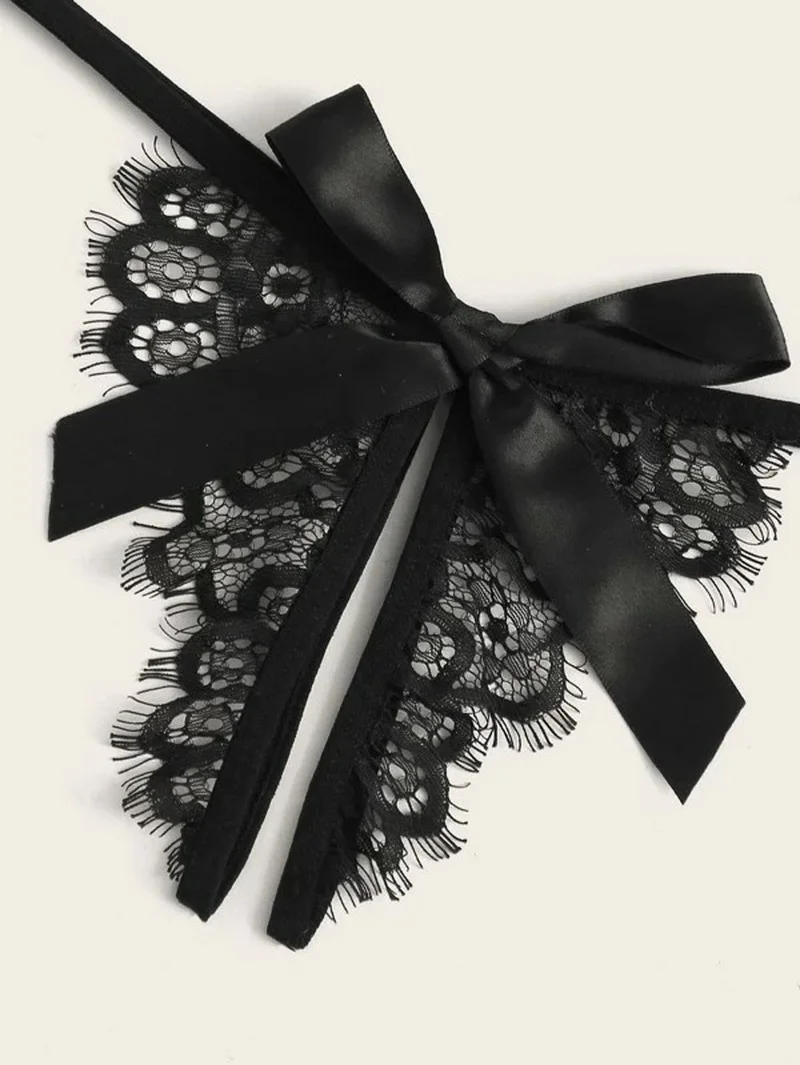 مثير الدانتيل قطعتين الرسن الملابس الداخلية النسائية الساخنة المثيرة انظر من خلال القوس مفتوحة المنشعب الملابس الداخلية الإباحية الجنس الكبار يمزح الملابس