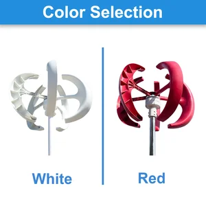 Niedrige vertikale Achswindturbinengenerator -Geräuschwindgeschwindigkeit Niedriges Windsystem aus dem Netz mit MPPT -Ladegerät, 5000W, 12 V, 24 V, 48 V 12 Hauptverkaufs -Eolisch -Generator -Kit - №12