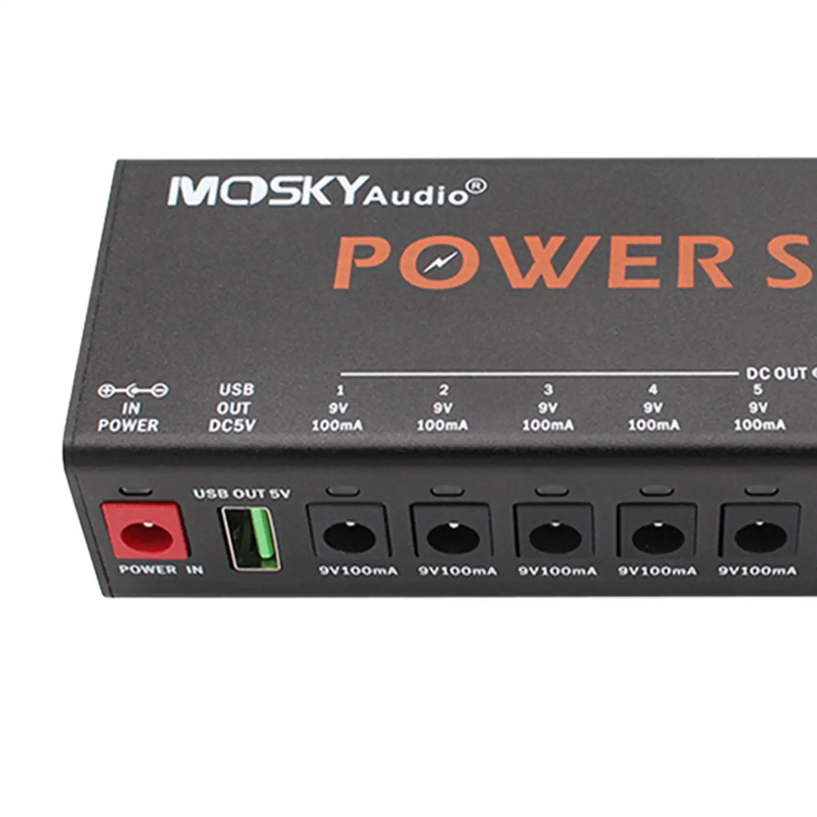 Guitar Pedal Power with 10 Isolated Outputs Portable Professional for Recording and Stage Musicians, Pedalboard Power Supply