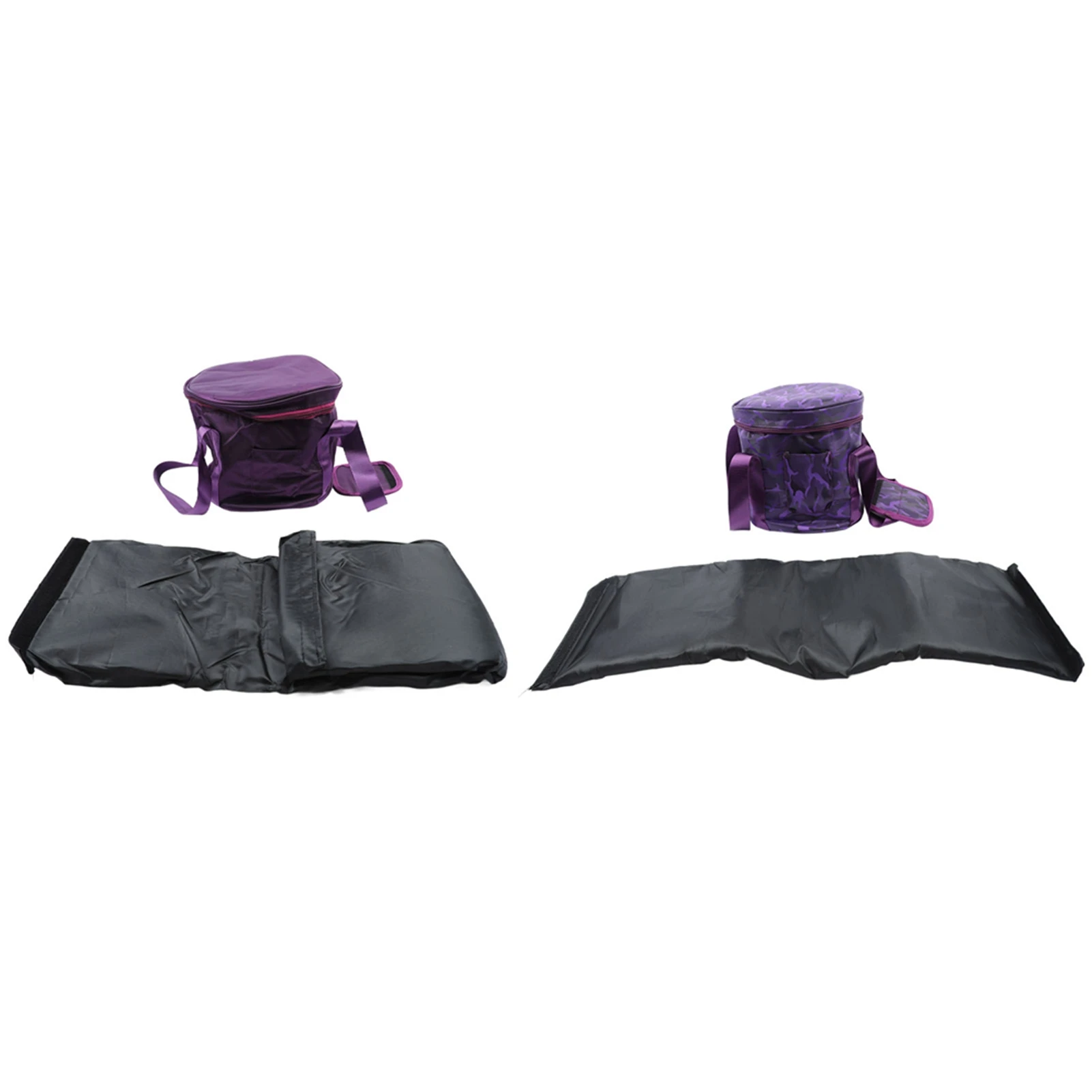 

Music Bowl Case Music Bowl Storage Bag Singing Bowl Carrying Case with 2 External Dual Singing Bowl Bag