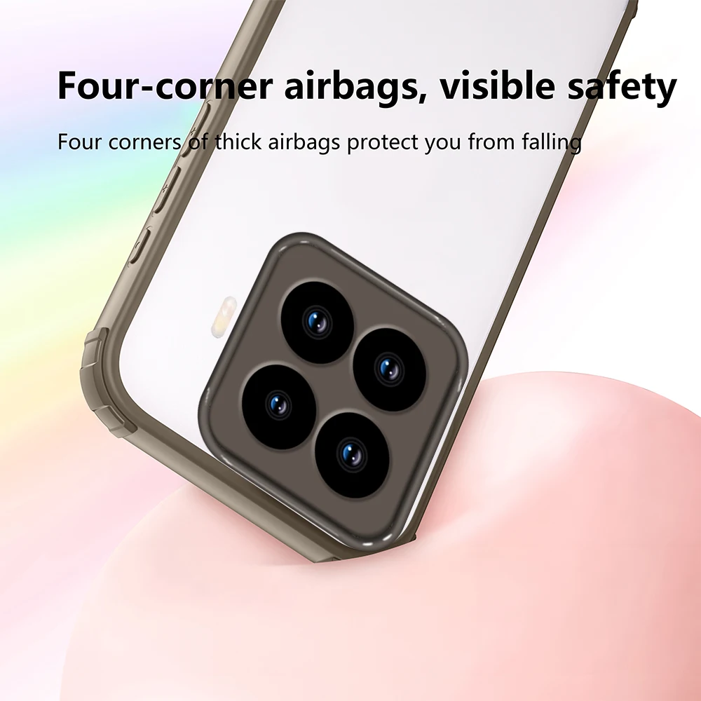 حافظة لهاتف Xiaomi 15T Pro بأربعة زوايا وسائد شفافة مقاومة للصدمات لهاتف Xiaomi Mi 15 T 15Tpro غطاء خلفي غير لامع مضاد للسقوط #4